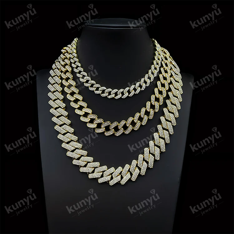 బంగారు పూత పూసిన హిప్ హాప్ నెక్లెస్