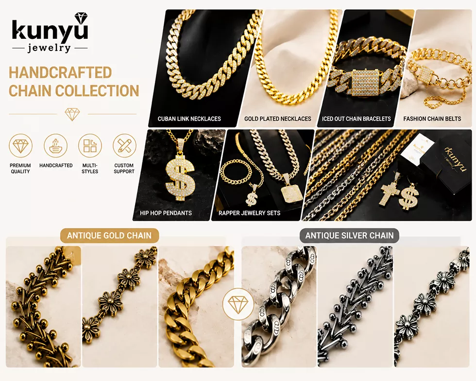 Gold Hip Hop Necklace 